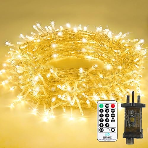 Bzavor 25M 200 LED Lichterkette Außen mit Stecker Timer 8 Modi Merkfunktion IP65 Wasserdicht lichterketten Outdoor Weihnachtsl Led Lichterkette Innen für Party Weihnachten Garten Zimmer