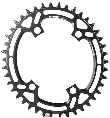 WANGBINGXING Kettenblatt Ovales Kettenblatt 110BCD 36 38 42T 44 46T 48 50T 54 56 58T 60 Rennrad MTB 9 10 11 12s 12 Geschwindigkeit 110 Kettenblatt 38 ZäHne(Color:46T)
