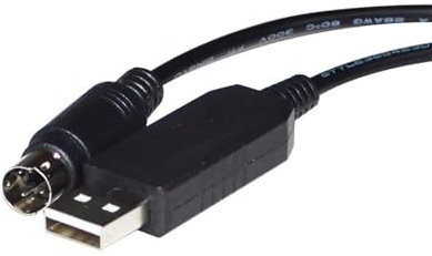 UGGOVXWZH Adaptador USB A 4 CANALES Mini DIN 4 Pines Cable DE COMUNICACIÓN Serie RS232(1.8m,USB-Mini DIN)
