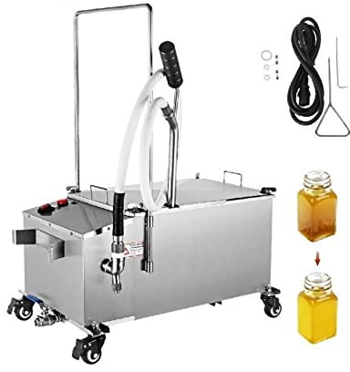 22 40 58L Macchina filtro olio elettrico Macchina for estrazione olio in acciaio inossidabile Pressa idraulica commerciale for elettrodomestici(58L (116 lbs))