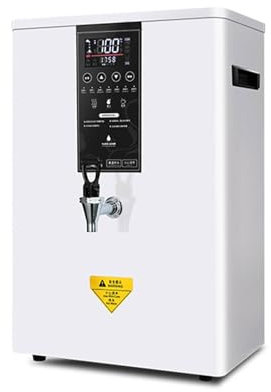 FJYAWEN Dispensador De Agua Caliente, Dispensador De Agua Caliente Instantáneo, Hervidor De Agua Comercial Automático con Filtro, Pantalla LCD, Hervidor De Agua Montado En La Pared con Pico,White-50L
