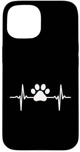 Herzschlag Hund Pfote Frequenz Hundeliebe Hunde Gassi Gehen Hülle für iPhone 15