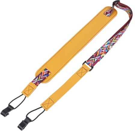 Toyvian Adjustable Ukulele Strap No Drill Leather j Hook Ukulele Shoulder Belt for Boys and Girls Boy