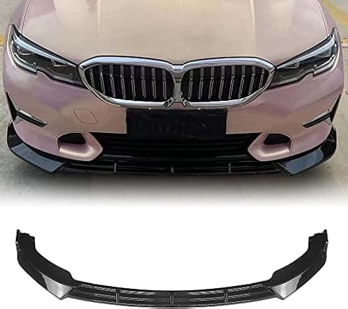 Stoßfängerlippe Spoilerlippe für BMW 3-Series G20 G21 Sport-Line Only 2019-2021, Sport-Performance Frontspoiler AntiKollision Car Front Lower Bumper Lip Spoiler