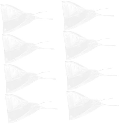 Yardwe 8stücke Teiliges Transparentes Regenhauben Damen Leichter Wiederverwendbarer Schutz Für Frisur Kompakt Und Vielseitig Für Outdoor Alltag Und Regenwetter Geeignet