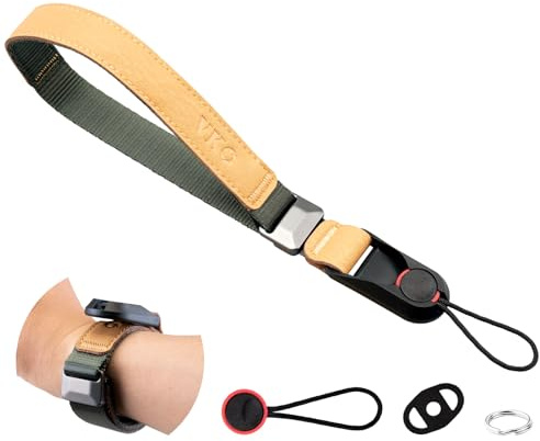 VKO Camera Wrist Strap Adjustable Quick Release Camera Wrist Lanyard Tether for Man Woman Photographers Wristband for SLR DSLR Digital Mirrorless Camera