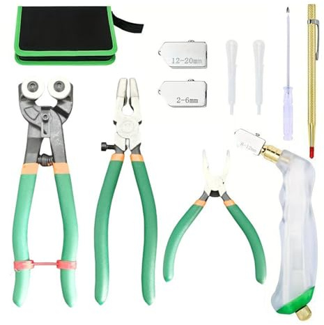 Multi Tool Set Including Glass and Tile Pliers Sturdy Cutting Tool for Versatile Cutting and Pressing Applications Glass Cutter Pliers