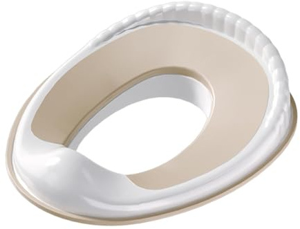 F Fityle Potty Training Seat Guard Comfortable Toddler Toilet Seat Potty Training Toilet for Lavatory Indoor, Beige