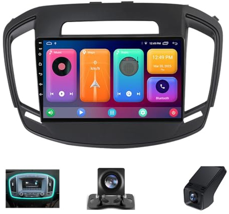 Android 13 Double Din Car Stereo Head unit For Opel Insignia/Buick Regal 2013-2017 9 Inch Touchscreen Bluetooth Car Stereo with FM/DVR+Reverse Camera/Wifi/DSP/Steering Wheel Controls(A,NF-1)