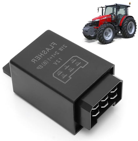 Relais Clignotant Universel 12V 21W 2+1+1 6 Broches, Relais Clignotant Électronique pour Tracteur, Véhicules Anciens, Tracteurs, Voitures, Camions & Engins, Relais Clignotant 75605146 0335200160