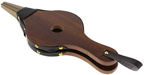 OIFAODAO, Trä öppen spisbälg Luftfläkt Handeldbälg for Camping BBQ Grill ，Manuell bälg(S)