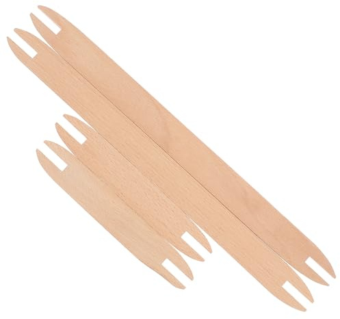 BESTonZON Navettes de Tissage en Bois Naturel 4 Pièces, Outils DIY pour Tricot et Couture, Petites et Grandes Tailles, Accessoire Léger pour Passionnés D'artisanat et Loisirs Créatifs