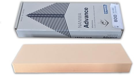 Sanelli Ambrogio, Naniwa Super Stone, Pietra Affilacoltelli Professionale, Grana Media #800, Ideale per l'Affilatura di Coltelli Normali, con Alta Forza di Lucidatura, Splash&Go, Made in Japan