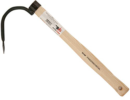 SHW-FIRE | Bio-Kultivator 40 cm mit geschmiedetem Sauzahn, robuster Spezialstahl, ergonomischer Eschenholzstiel, ideal für Hochbeete und eng bepflanzte Gärten | Made in Germany
