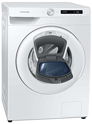 Samsung WW80T554ATW/S2 Waschmaschine, 8 kg, 1400 U/min, Ecobubble, AddWash, WiFi-SmartControl, Hygiene-Dampfprogramm, Weiß