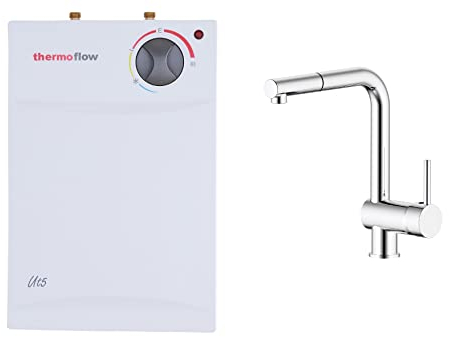 Boiler Warmwasserspeicher 5 L Untertisch steckerfertig + Armatur 2 kW Thermoflow