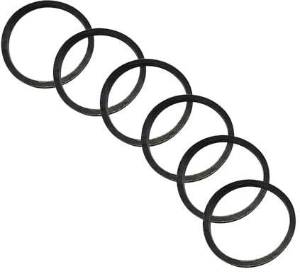 Qrity 6 Pièces Joints de Caoutchouc, Joints Toriques en Caoutchouc Plats, Rondelles de Tuyau de Drainage, Joint pour vidage OD 45mm, ID 39mm
