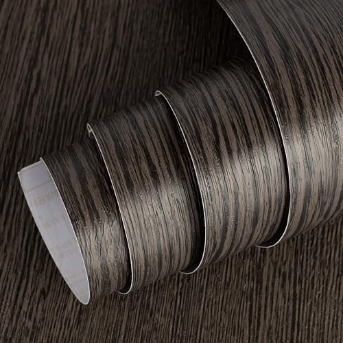 vgoltd Holz-Vinylfolie, selbstklebende Tapete, Holzoptik, selbstklebende Rückseite, Kunststoffrolle für Möbel, abnehmbar, abziehen und aufkleben, dekoratives Küchenkontaktpapier (Stil 15, 305 mm x 2