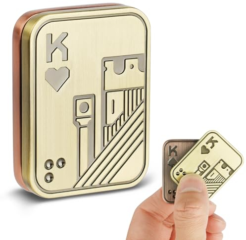 HOTUT Fidgetleksak i Metall med Magnetblock, Fin Present till Vuxna för Stresslindring och Fokus, Haptisk Leksak för Särskilda Behov