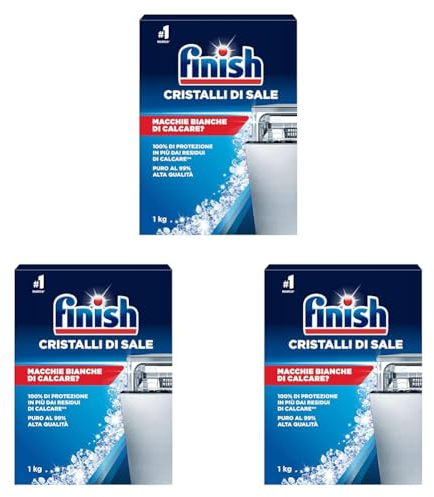 Finish Cristalli di Sale, 1 kg (Confezione da 3)