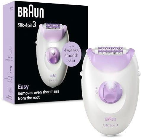 Braun Silk-épil 3 3-000 Depiladora de Pinzas Con Luz Integrada y Cabezal Para Masaje