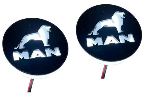 Best Trucks Europe LED Logo Man LKW 24 Volt Emblem für Frontgrill