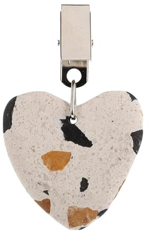 Vesone Pesi per tovaglie da Esterno, Pesi per tovaglie - Morsetto per tovaglia da Tavolo a Forma di Cuore,Appendini per tovaglie, Peso Pesante della Copertura del Tavolo per cene in Famiglia