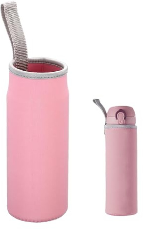 WsKingWA Wasserflaschenhülle aus Neopren, für Outdoor, Wandern, Reisen, zum Tragen von Getränken (550 ml) (Rosa)