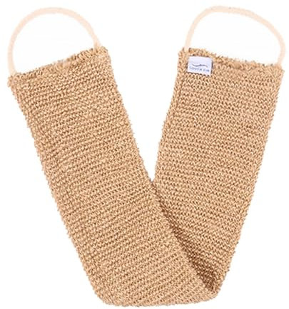 WOONEKY Ramie Jute Peeling Rückenschrubber Lang Leichter Bad Duschschwamm Für Rücken Körper Langlebiger Atmungsaktiver Waschbürsten Gurt Für Haus Reise