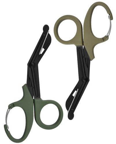 Ziyero Trauma Shears Paramedic Scissors First Aid Scissors Medical Scissors Nurse Scissors Bandage Scissors Nursing Scissors for Nurses First Aid Medical Paramedics Emergency, Green