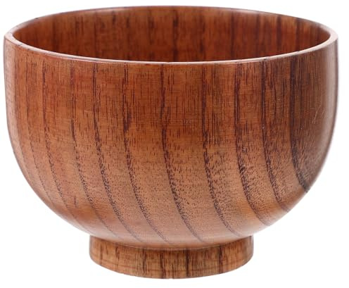 SUPVOX Wooden Shaving Soap Bowl for Beard Cleaning, Convenient to Use and Easy to Clean, Brown Wood Material with Delicate Appearance, Shaving Mug for Men's Face Care