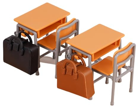 gifyym Möbelset för - miniatyrbord | Mini-möbeltillbehör för heminredning | Modellskolmodeller i miniatyrklass för interaktivt rollspel, GA