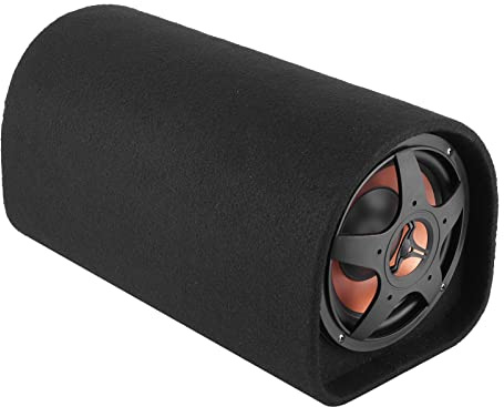 GLOGLOW Caisson de Basses de Voiture, Amplificateur Audio de Basse Puissant pour Une Expérience D'écoute Choquante pour Les Amateurs de Modifications Automobiles, Cuir Noir, 43 X 25 X 24 Cm