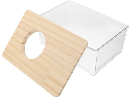 SHINEOFI Sand für Hamsterbad und Rennmausbäder Transparenter für Hamsterkäfige Rennmauskäfige und Kleine Tiergehege mit Idealer und Sicherem Design für Hamstersandbäder und Gehege