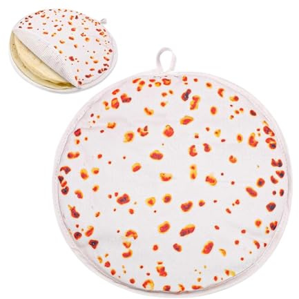 30,5 cm tyg omelettvärmare, termisk, mikrovågsugnssäker, för pizza, taco, bröd, värmepåse, majsmjöl, taco, pizzarulle, fest