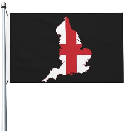 Bandiera inglese 3x5 piedi stampata su entrambi i lati, resistente, per esterni, con occhielli, ideale per giardino, cortile, prato e patio.