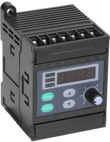 Aumotop Controlador de Velocidad del Motor Pantalla Digital con Regulador Incorporado para Motores de la Serie YT, Material ABS, Rango Velocidad 90-3000r/min, Fácil Instalación