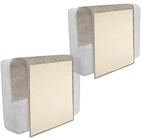 Navaris 2X Tappeto Tiragraffi per Gatti - Tappetino Tiragraffi per Gatti Grandi Cani - Tappeto Tira Graffi in Sisal 130x45cm Protezione Divano Mobili