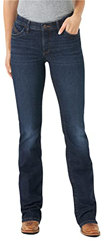 Wrangler Willow Mid Rise Performance Waist Boot Cut Ultimate Riding Jean, Maggie, 11-34