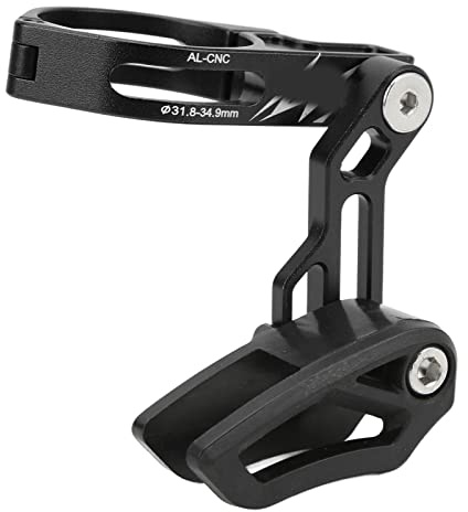 RiToEasysports Bike Chain Guide,Aluminium Alloy Bike Chain Drop Catcher Chainring Guard Bike Chain Guide Protector(Black) Bicycles And Spare Parts Ride