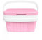 COM-FORT HOUSE - Nevera Portátil con Asa Rígida - Porta Alimentos para Camping, Playa, Acampada - Nevera Color Rosa - Capacidad 16L