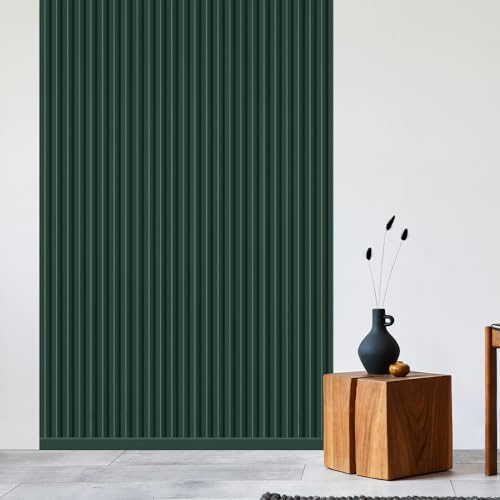 REESE Wandpaneele Dunkelgrün | Mittelleiste 252 cm | Deckenpaneele | Wandverkleidung | kein Bohren | MDF