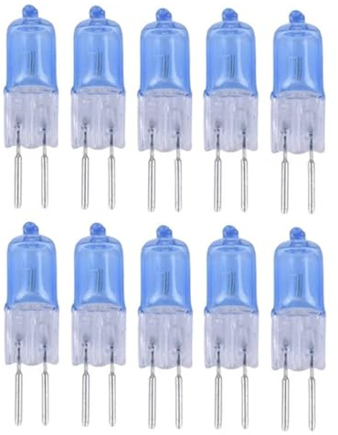 LEDLOCLB Lampe Halogène Écologique G5.3 12V 30W,Lustre D'intérieur,GU5.3 Base Lampe Murale,Pièces De Rechange De Poêle,12V-30W,10 Morceaux