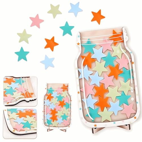 Sterne Belohnungsglas, Personalisiertes Belohnungsglas, Kinder Belohnungsglas, Belohnungsglas für Kinder, Motivierendes Belohnungsglas, Schule Star Reward Jar Classroom Sterne für Gutes Benehmen