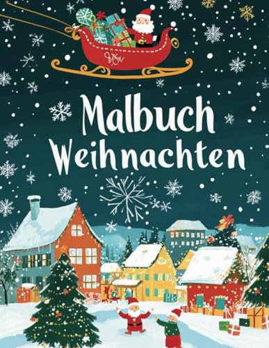Malbuch Weihnachten: Deutsche Ausgabe