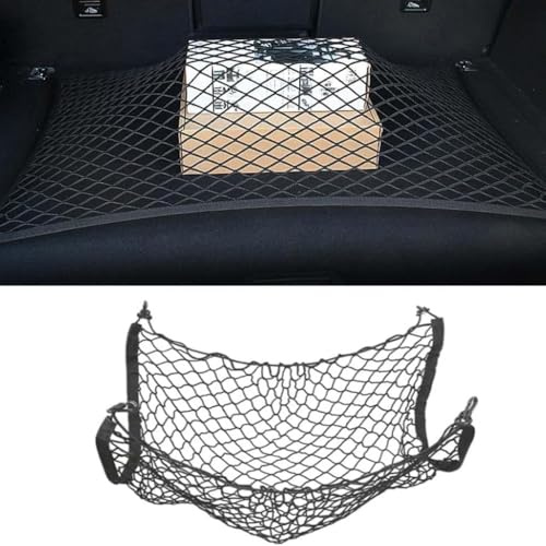 ZPXFC Auto Kofferraum Gepäcknetz für Mazda 2 3 5 6 CX-3 CX-5 CX-7 CX-9 CX-30 MX-30 MX-5, Super Elastisch Kofferraum Gepäck Organizer Netz Nylon Netztasche