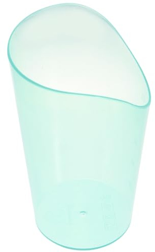 Gobelet Incassable Réutilisable pour Personnes Âgées et Handicapées | Bec Incliné, Plastique Léger Vert Clair, Prise en Main Facile, Usage Quotidien pour Patients et Convalescents