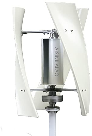 AISINILALAO Generador de turbinas eólicas Verticales de 10000W, 12v 24 V Dynamo Magnética Free Energy Fuerte Potencia sin núcleo RPM RPM Viento Vertical con Controlador para Uso doméstico