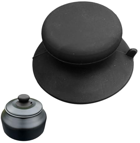 Topfdeckel-Knauf Ersatz - Silikon 4,9x2,7cm Mit Vakuum-Saugnapf - Rutschfester Griff Für Töpfe, Pfannen, Schüsseln | Hitzebeständig, Lebensmittelgeeignet | Perfekt Für Küche, Camping, Outdoor-Kochen,