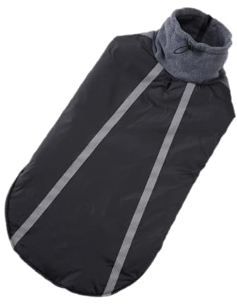 ERINGOGO Reflektierende Hunderegenjacke XXL aus Atmungsaktivem Polyester Outdoor Hundebekleidung für Große Hunde Leicht und Warm